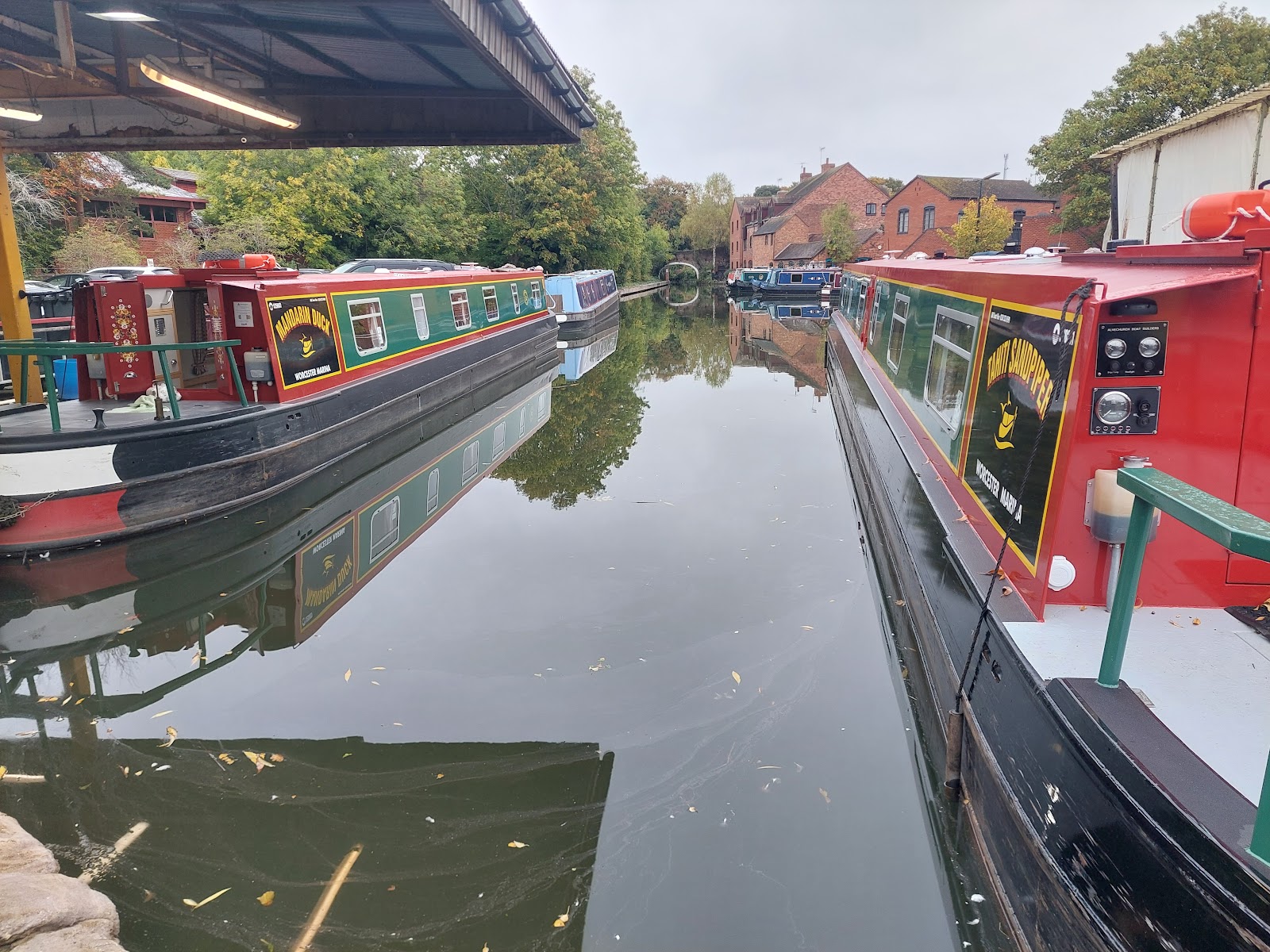 Canalboat at Worcester Marina