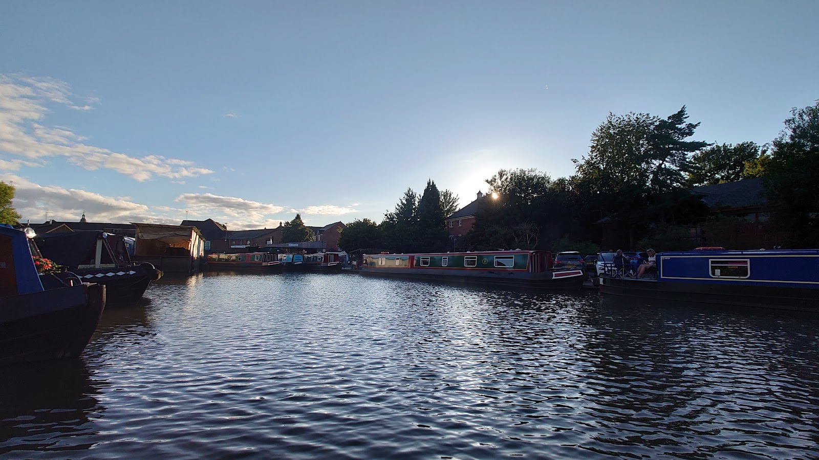 Canalboat at Worcester Marina